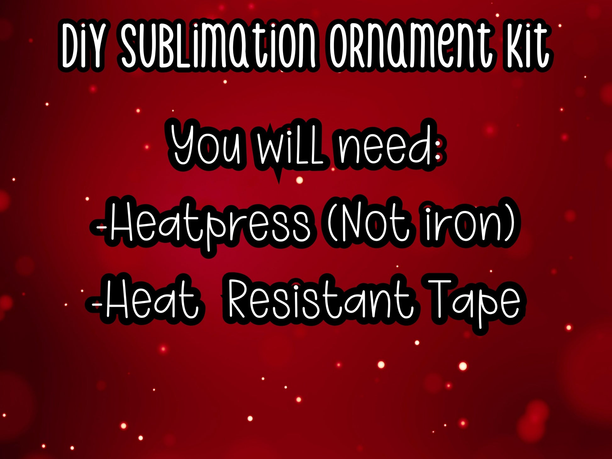 DIY Sublimation Ornament kit - Bestfriend Design - Designs by Tangsley