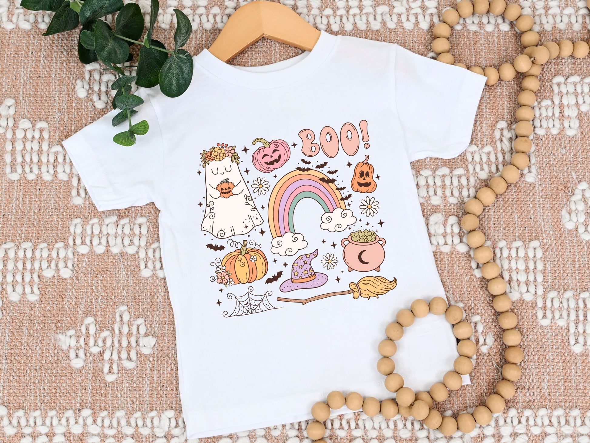 Pink pastel Halloween t-shirt for kids - Designs by Tangsley