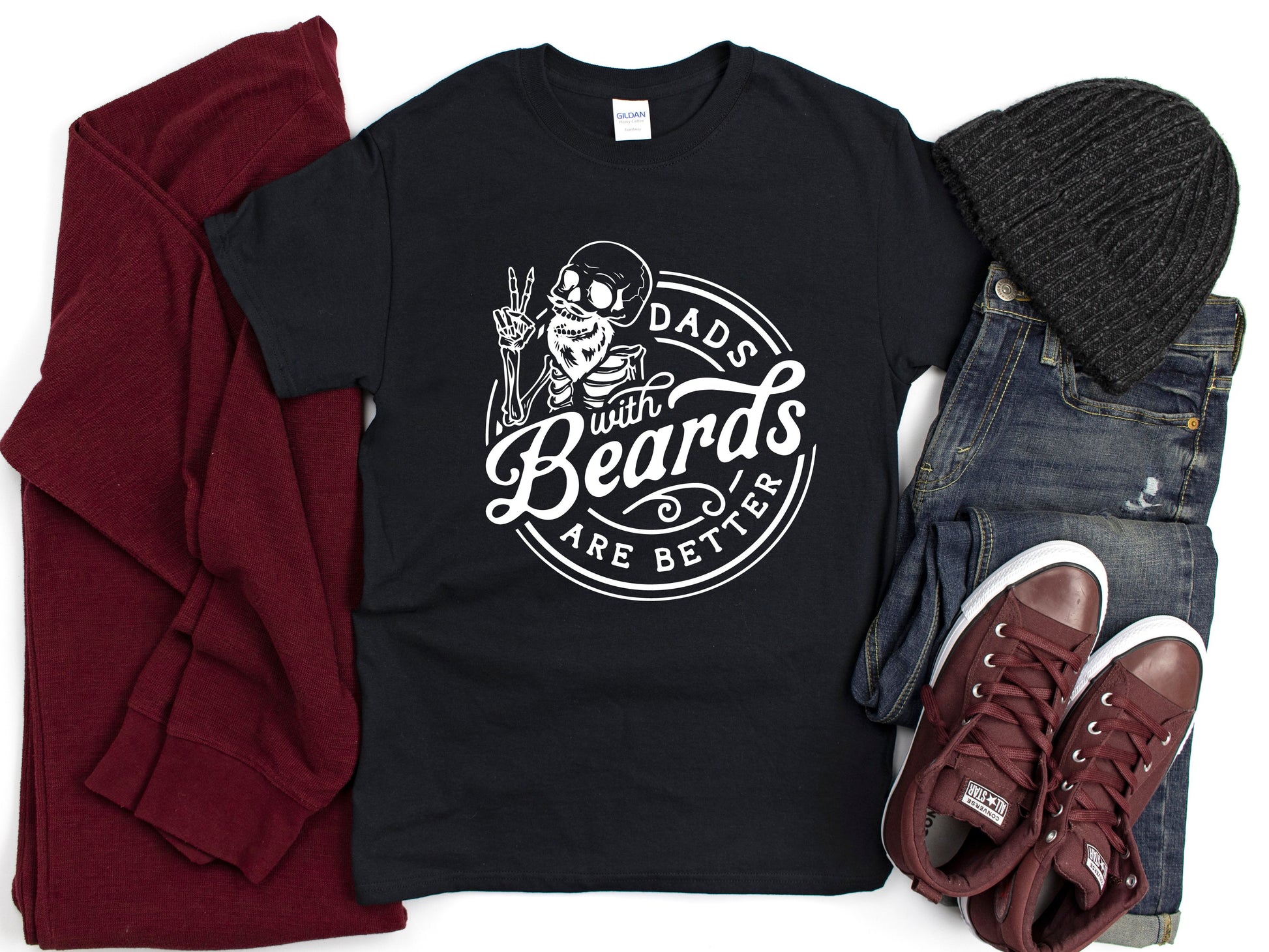 Dads with beards are better t-shirt - Designs by Tangsley