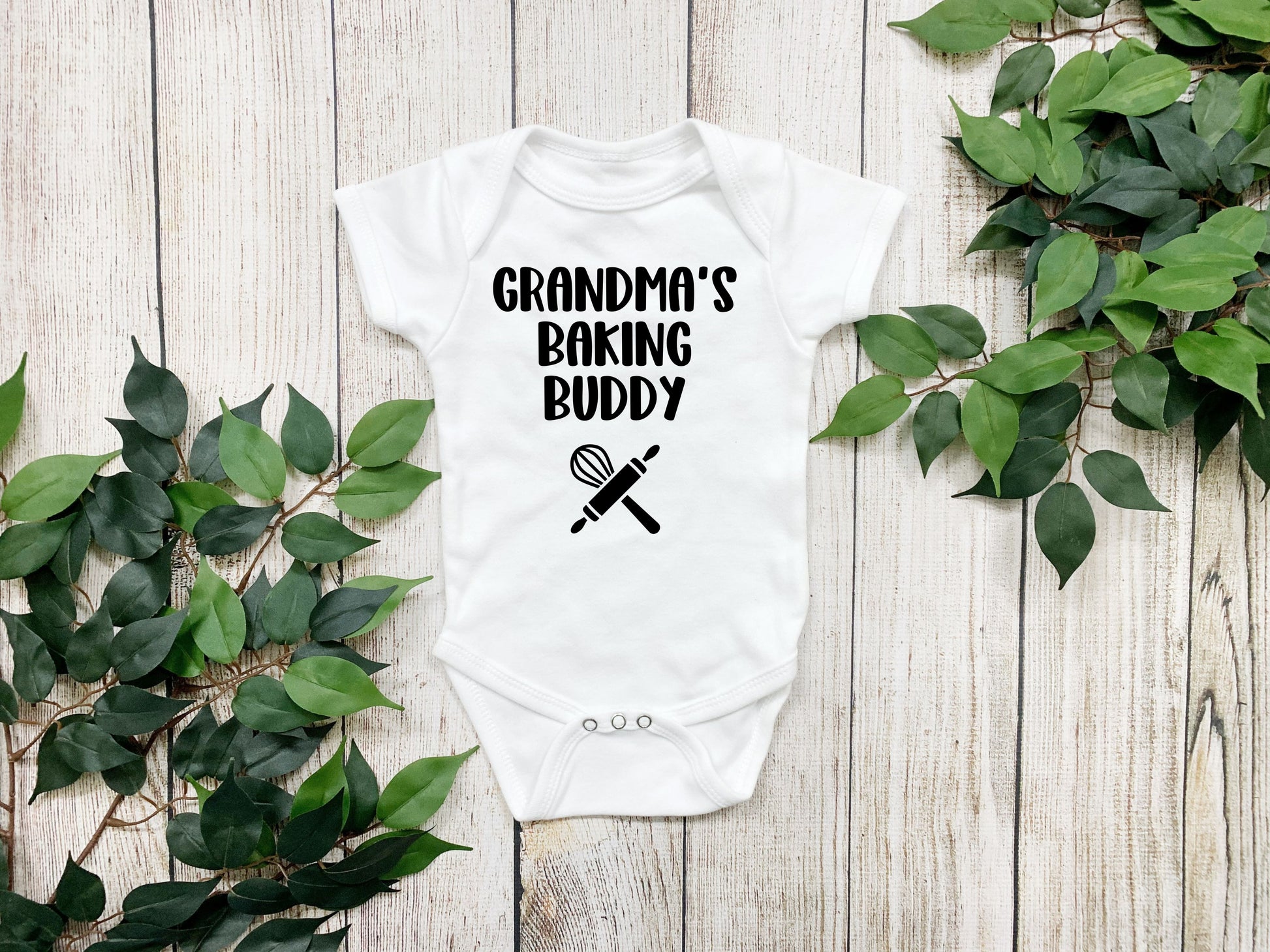 Grandma's baking buddy bodysuit - Designs by Tangsley
