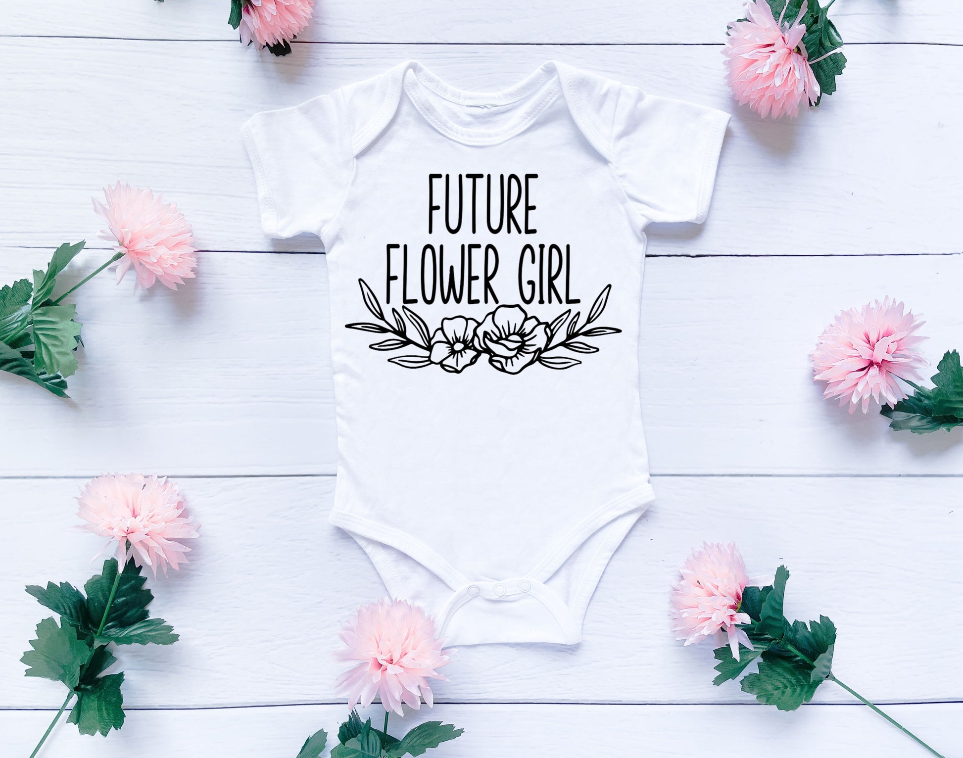 Future Flower Girl bodysuit - Designs by Tangsley
