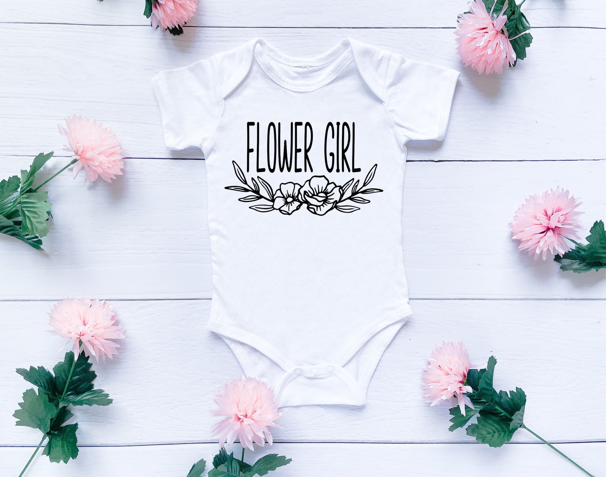 Flower Girl bodysuit - Designs by Tangsley