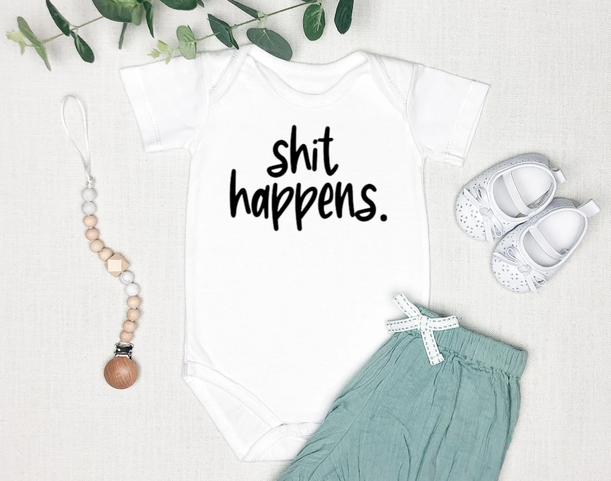 Shit happens bodysuit - Designs by Tangsley