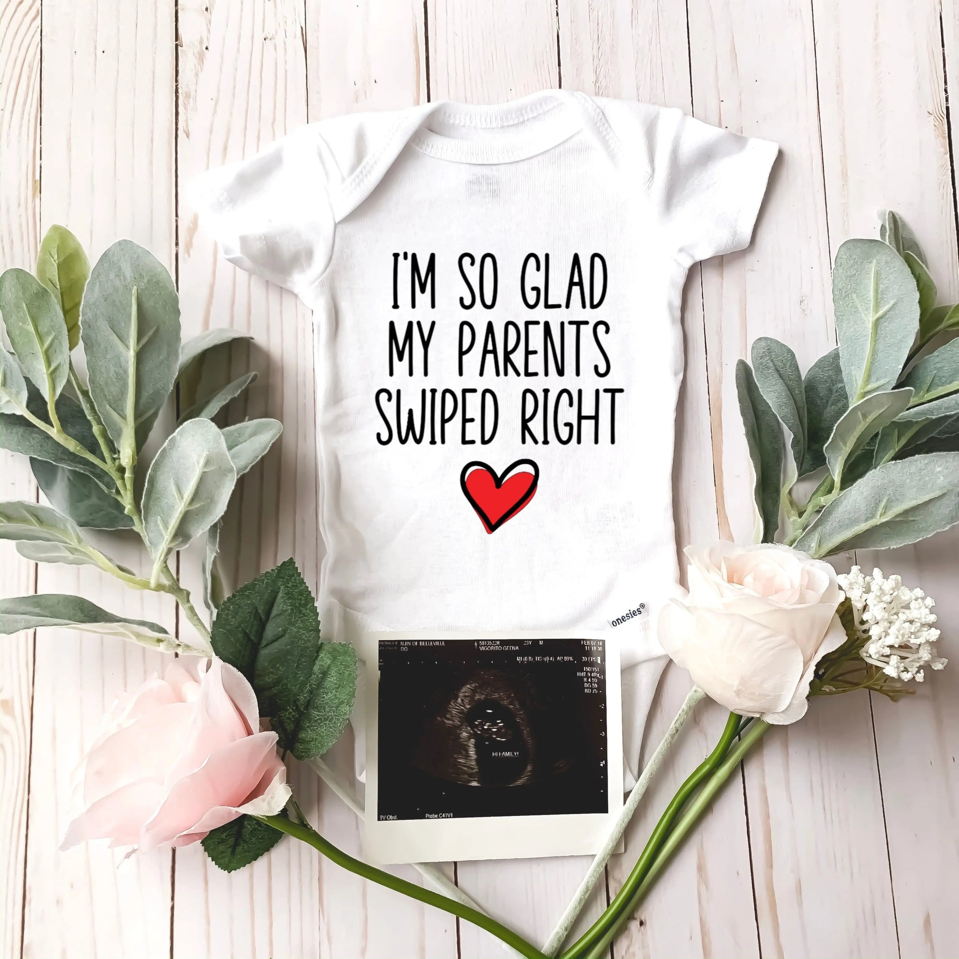 I'm so glad my parents swiped right bodysuit for babies - Designs by Tangsley