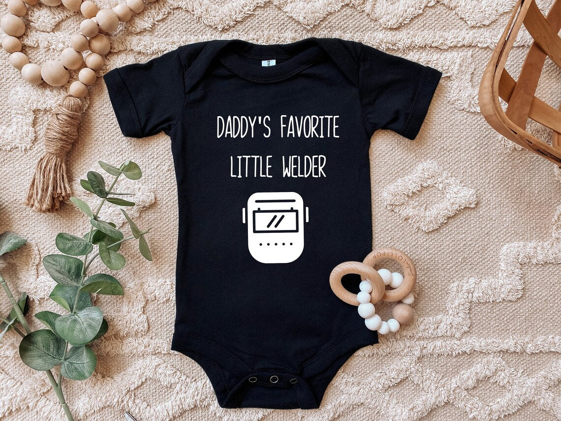 Daddy's favorite little welder bodysuit - Designs by Tangsley