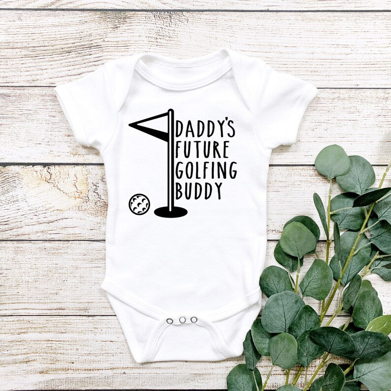 Daddy's future golfing buddy bodysuit - Designs by Tangsley
