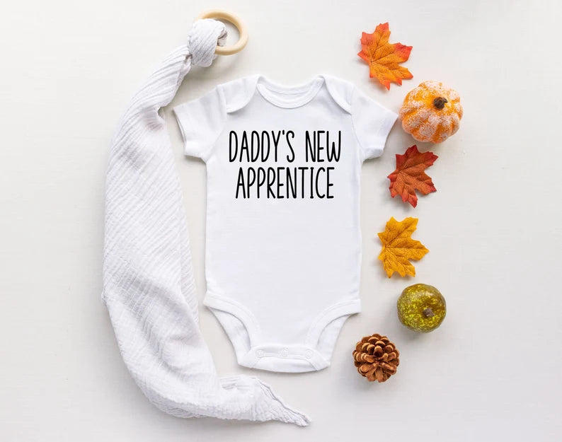 Daddy's new apprentice infant bodysuit - Designs by Tangsley