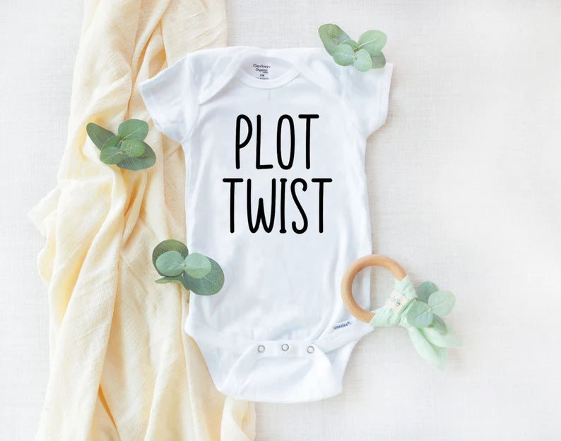 Plot Twist bodysuit for babies - Designs by Tangsley