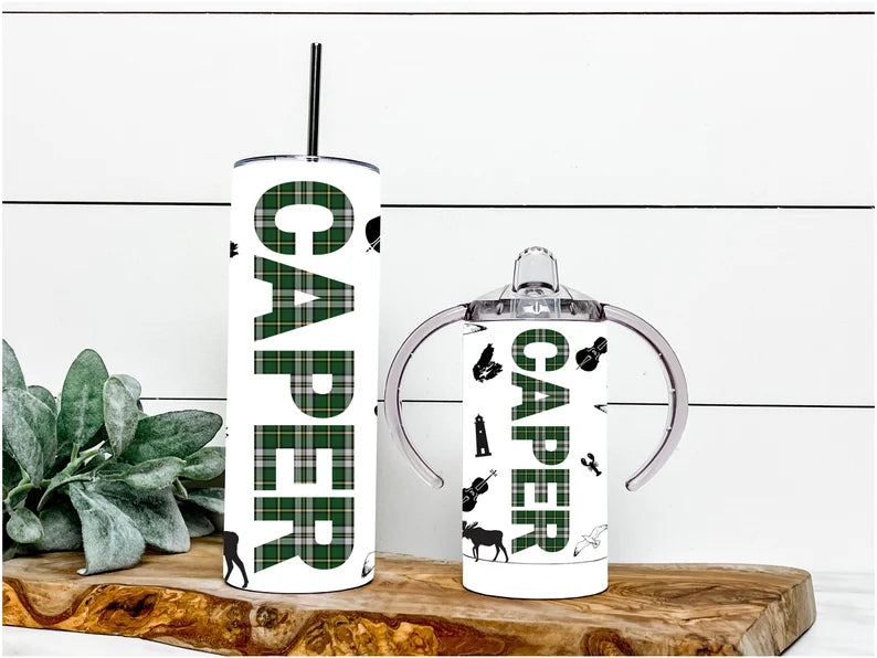 Caper adult and baby tumbler set (Also available separately) - Designs by Tangsley