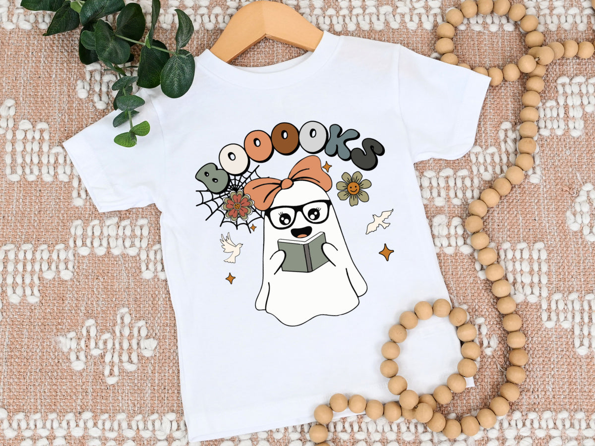 Boooks Halloween t-shirt for kids - Designs by Tangsley