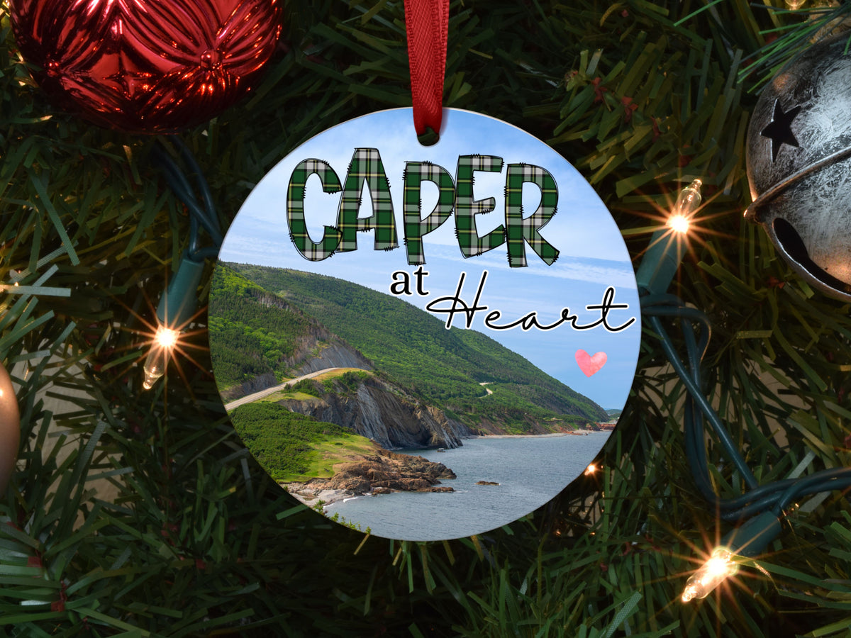 Caper at Heart - Round Keepsake Ornament - Designs by Tangsley