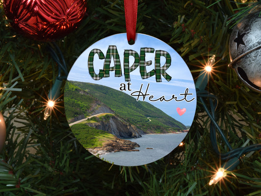 Caper at Heart - Round Keepsake Ornament