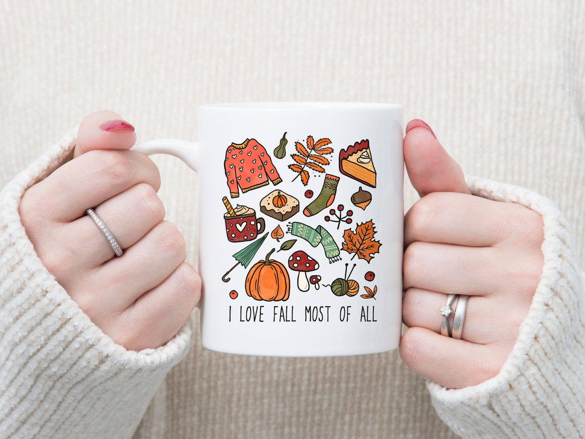 I Love Fall Most Of All Coffee Mug - Designs by Tangsley