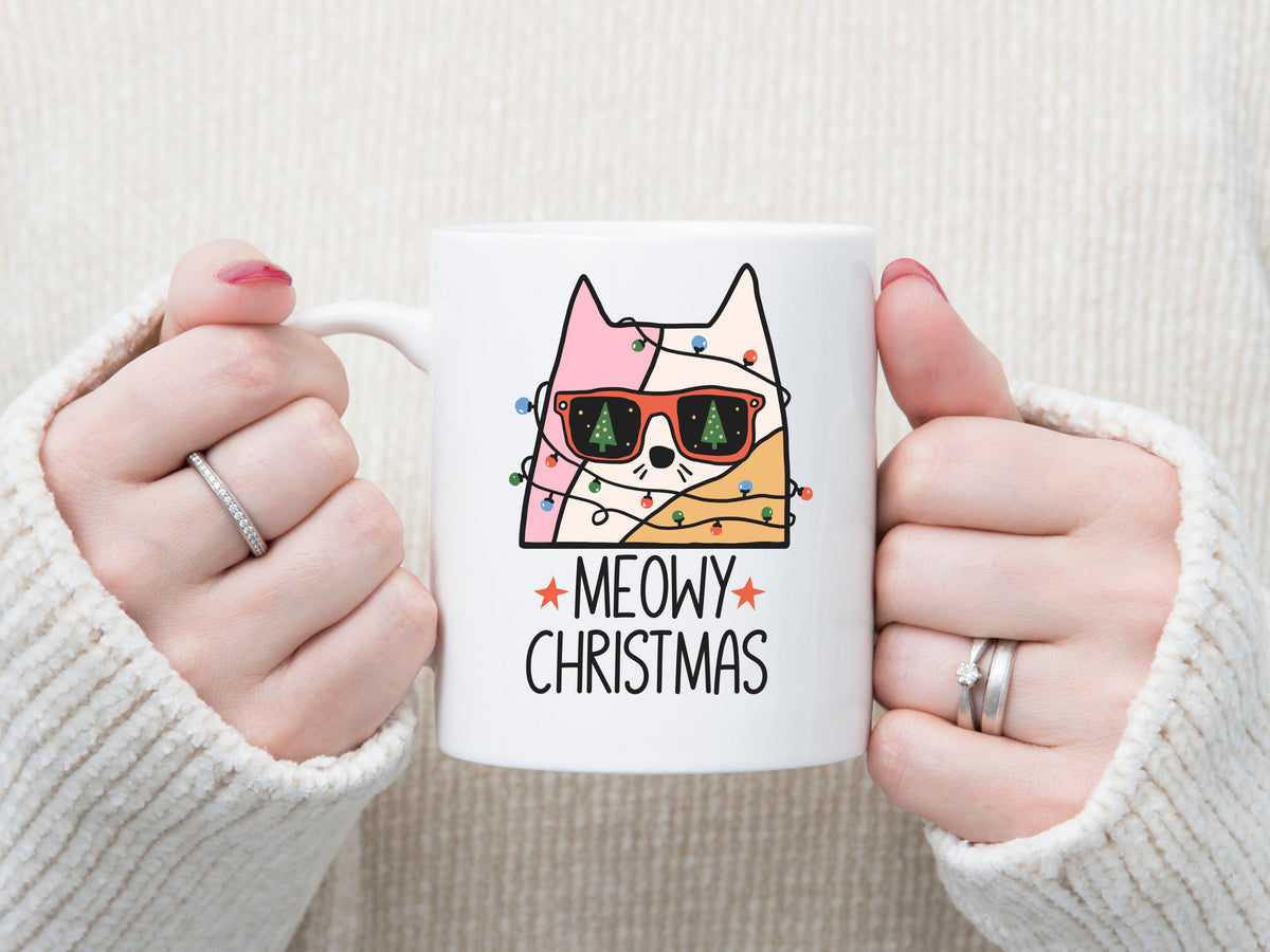 Meowy Christmas Coffee Mug - Designs by Tangsley