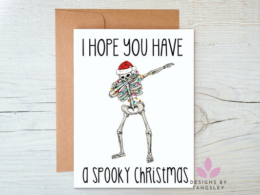I hope you have a spooky Christmas card
