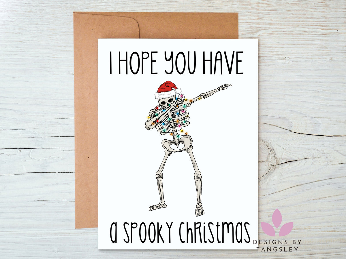 I hope you have a spooky Christmas - Card - Designs by Tangsley