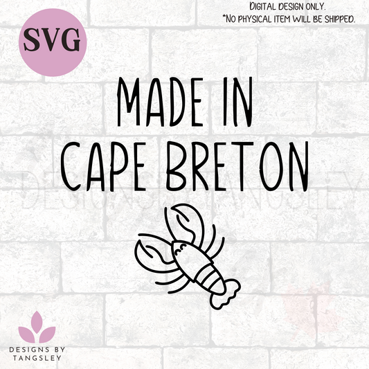 Made In Cape Breton - FREE SVG for cutting machines