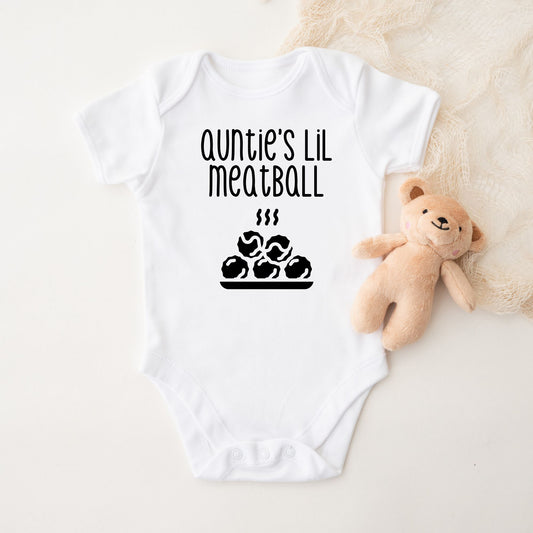 Auntie's Lil Meatball bodysuit for babies