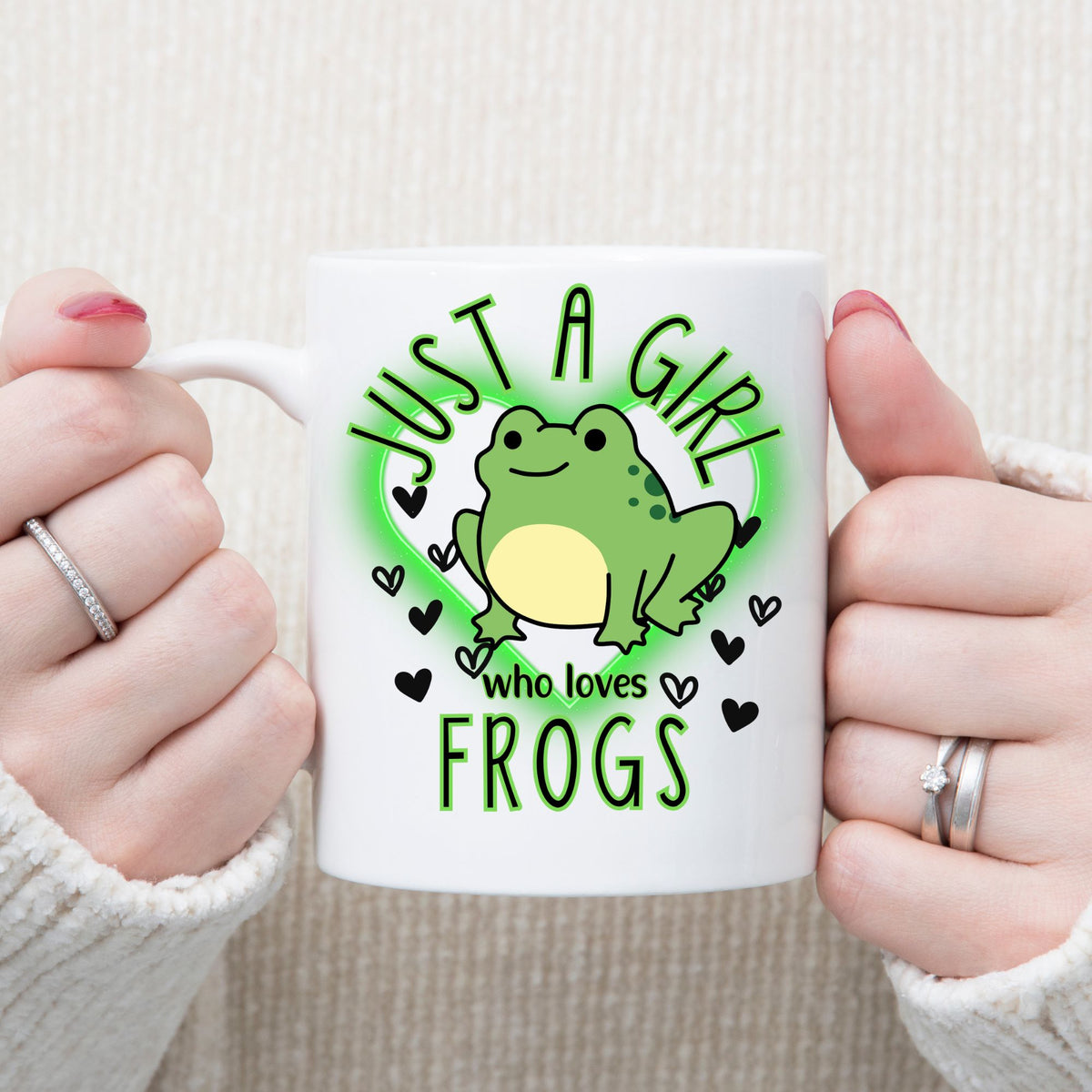 Just A Girl Who Loves Frogs Mug - Designs by Tangsley