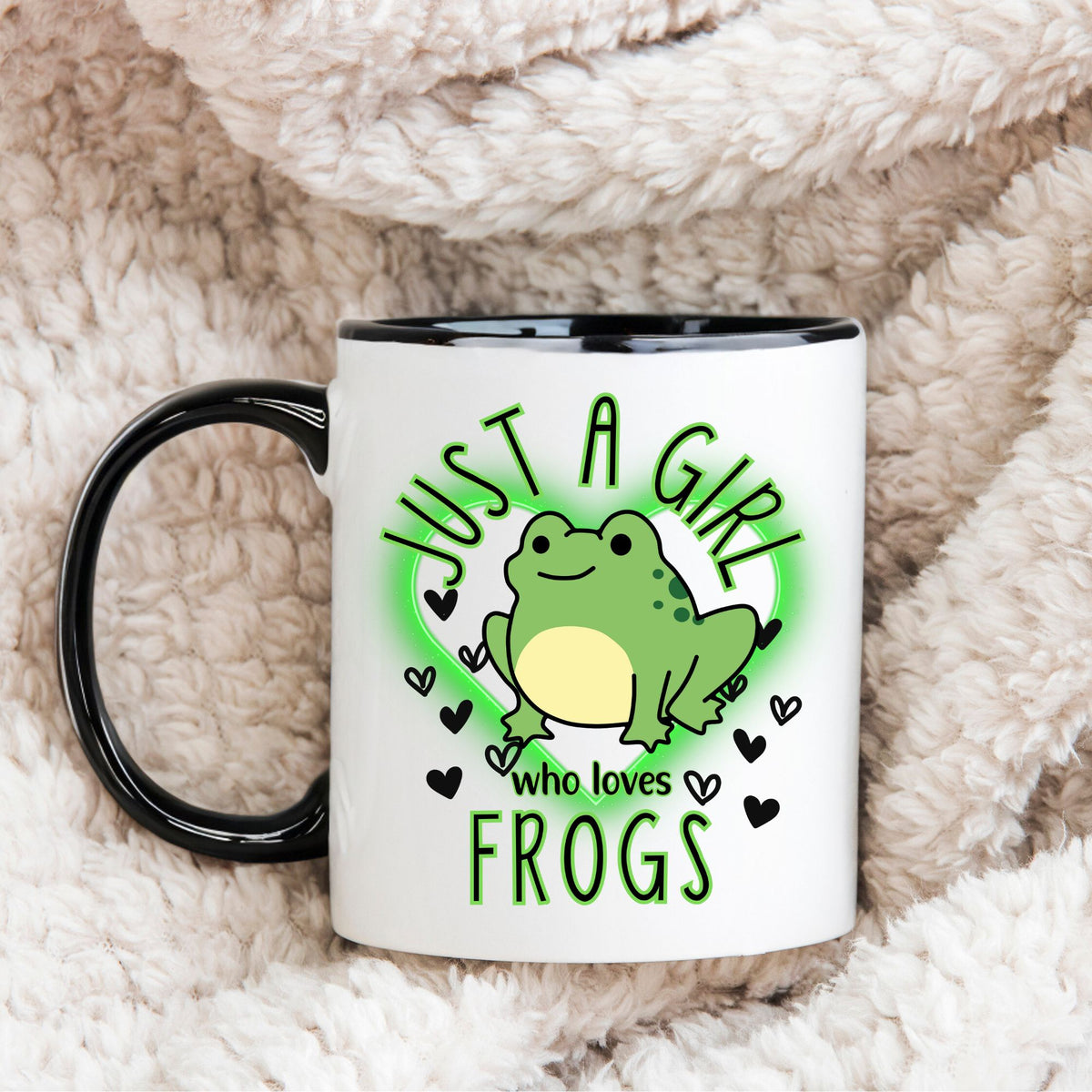 Just A Girl Who Loves Frogs Mug - Designs by Tangsley