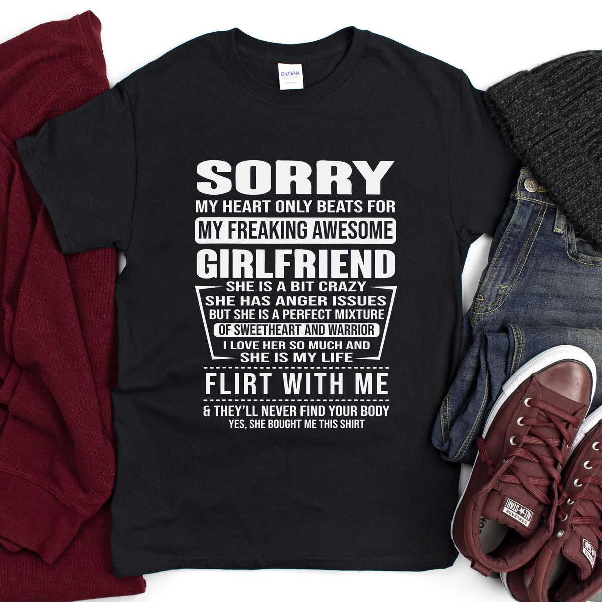 Funny shirt for men from their Girlfriend - Designs by Tangsley