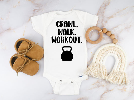 Crawl walk workout bodysuit