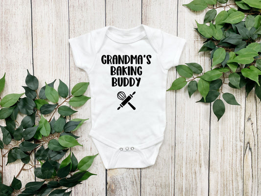 Grandma's baking buddy bodysuit