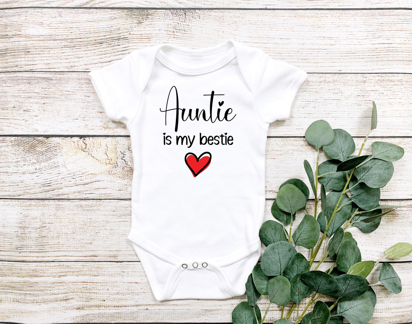 Auntie is my bestie bodysuit for infants