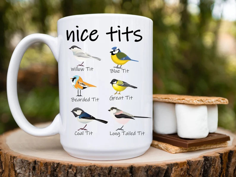 Nice Tits Coffee Mug - Designs by Tangsley