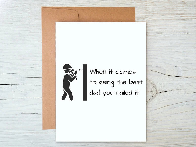 When it comes to being the best dad you nailed it! Card - Designs by Tangsley