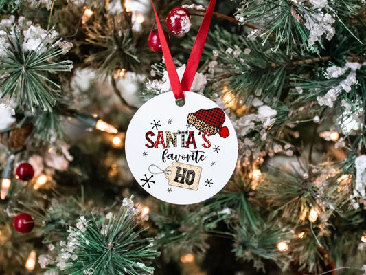 Santa's favorite HO Christmas ornament